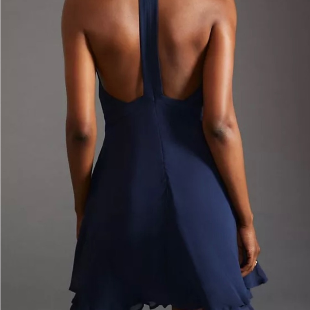 Anthropologie mini V neck Dress